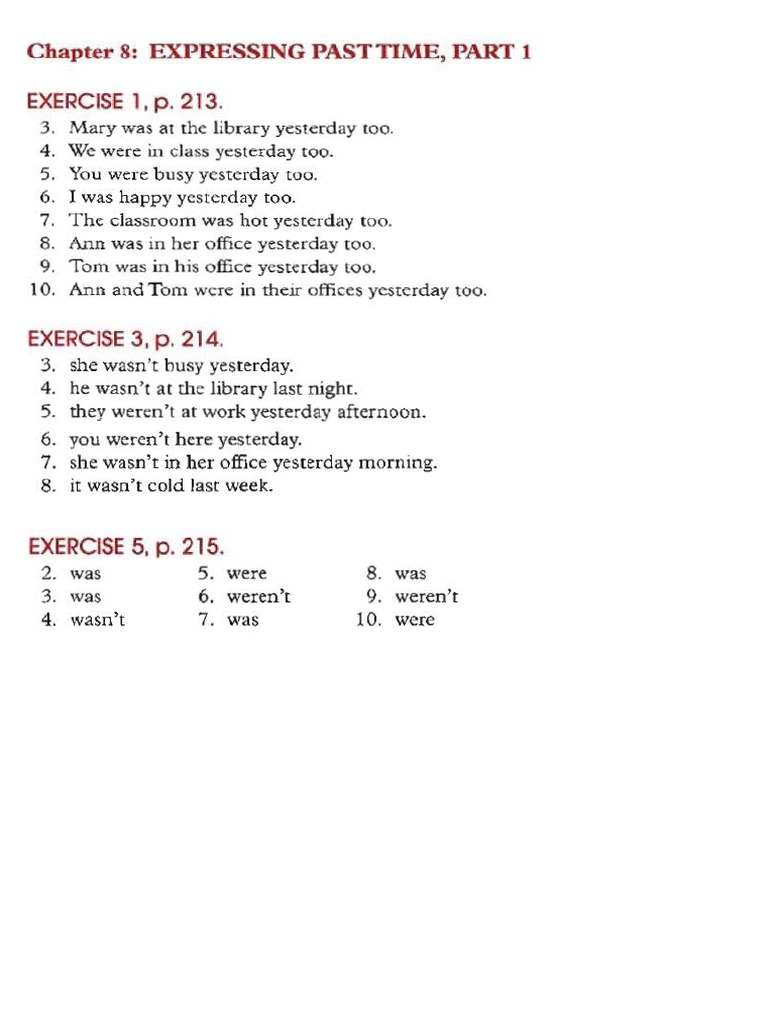 Answer Key Unit 8 | PDF