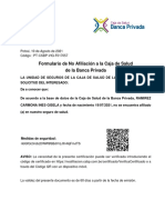 Formulario No Asegurado