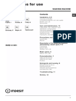 Használati Utasítás Indesit IWSC 61051 C ECO EU (Magyar - 72 Oldalak)