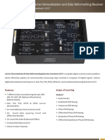 Carrier Demodulation and Data Reformatting Receiver