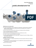 Hoja de Datos Del Producto Medidores de Caudal y Densidad Serie F de Micro Motion Es 64820