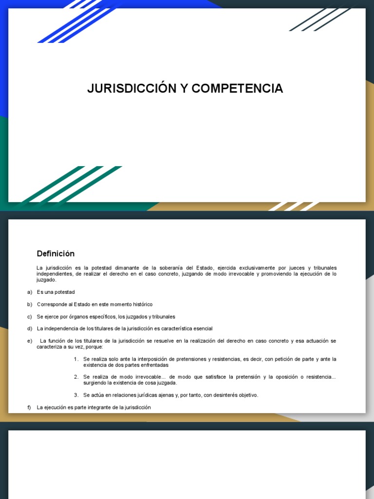 Jurisdicción y Competencia en Venezuela | PDF | Jurisdicción | Ley procesal