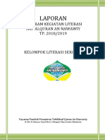 Laporan Program Kegiatan Literasi Mts NW Borodocx 2 PDF Free