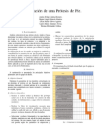 Optimización estructural de una prótesis de pie mediante análisis de elementos finitos