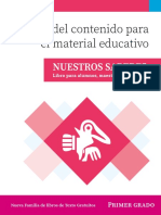 Avance Del Contenido para El Material Educativo: Nuestros Saberes