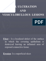 Oral Ulceration AND Vesiculobullous Lesions