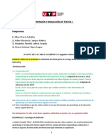 Avance de La Tarea Académica 2 (Segunda Evaluación Grupal)