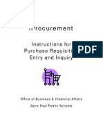 Manual Iprocurement Requisitions