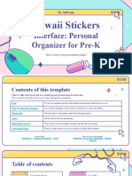 Kawaii Stickers Interface - Personal Organizer For Pre-K by Slidesgo