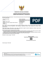 Pemerintah Republik Indonesia Perizinan Berusaha Berbasis Risiko NOMOR INDUK BERUSAHA: 1705220022479