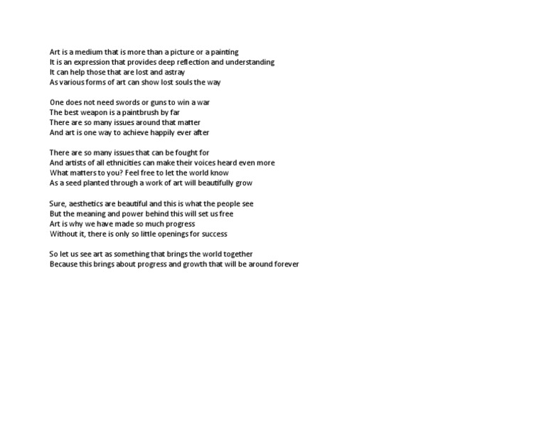 Art Poem | PDF