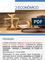 DIREITO ECONÔMICO: INTERVENÇÃO ESTATAL E ATIVIDADE ECONÔMICA