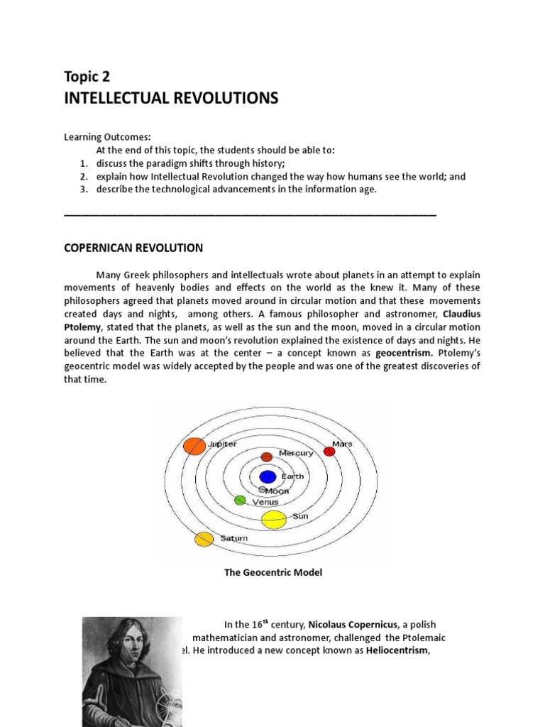 Topic 2 Intellectual Revolutions | PDF | Psychoanalysis | Science