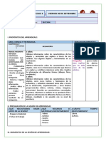 Sesion de Aprendizaje 5 - Viernes 30 de Setiembre