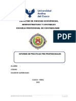 Modelo de Informe Del Epp (Modalidad PPP y Servicio Social Universitario)