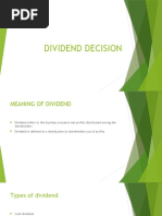 Dividend Decision