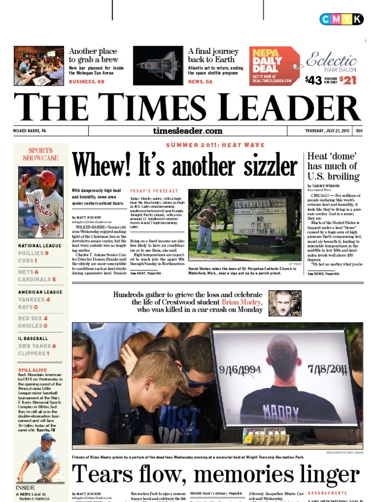 Times Leader 07-21-2011, PDF, Space Shuttle Atlantis