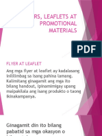 Flyers, Leaflets at Promotional Materials