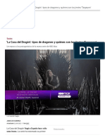 'La Casa Del Dragón' - Tipos de Dragones y Quiénes Son Los Jinetes 'Targaryen' - Marca
