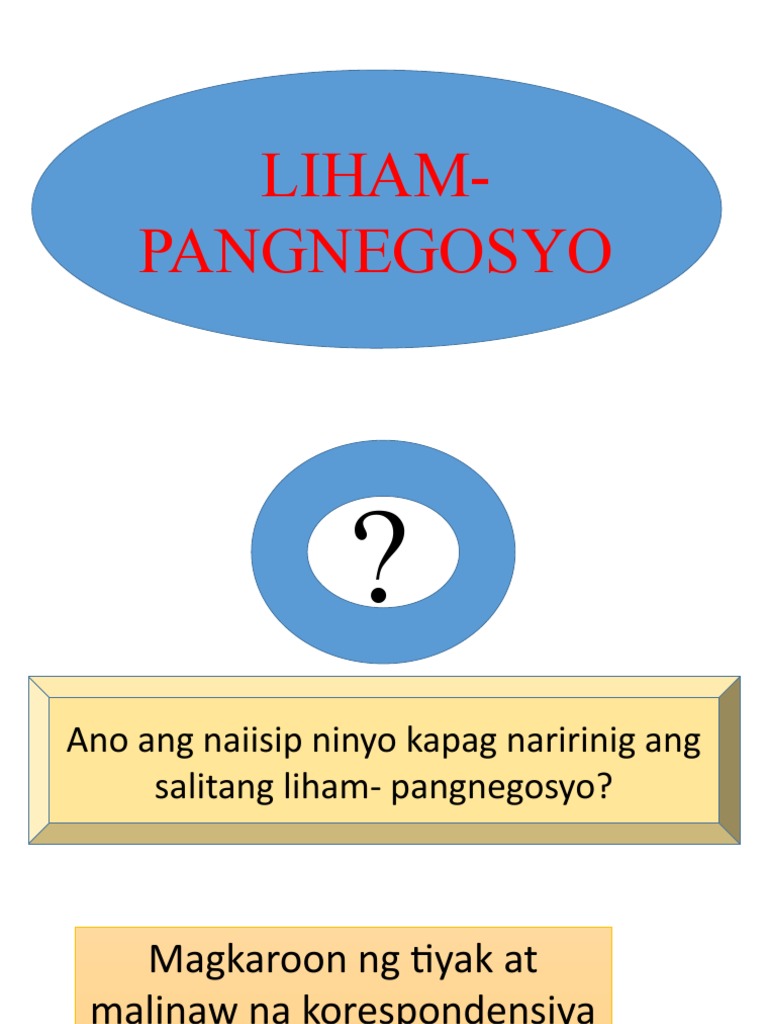 Liham Pangnegosyo Pdf