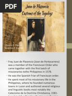 Juan de Plasencia's Customs of The Tagalogs