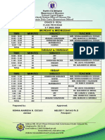 Grade 5 Class Program Shifting