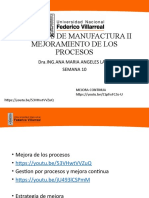Semana 10 Analizar Los Procesos Para Mejorar La Productividad Proceso de Manufactura II Fiis 2021 1 A