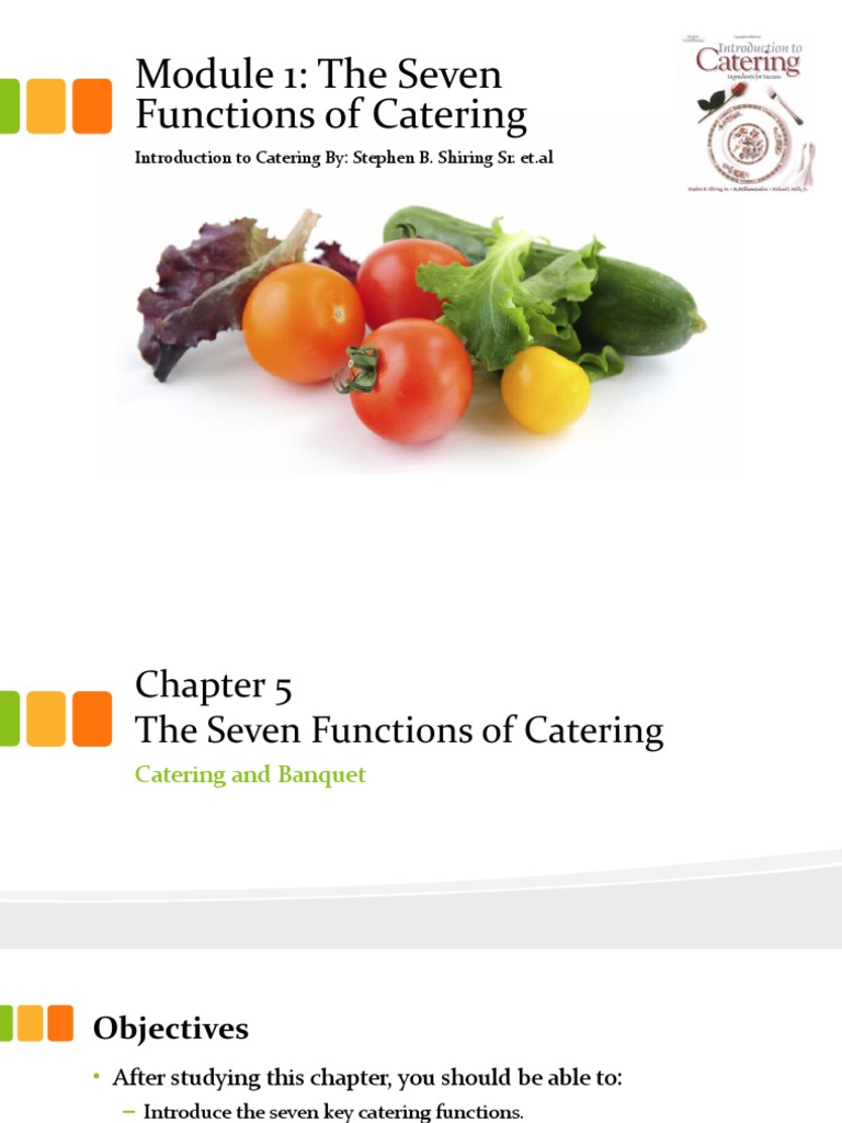 Chapter 5 Banquet Part II The Seven Functions of Catering | PDF ...