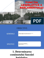 Funcția Legislativă A Parlamentului