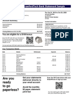 Are You Ready To Go Paperless?: Crawfordtech Bank Statement Sample
