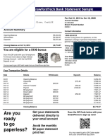 Bank Statement Template 09