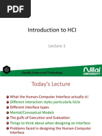 Introduction To HCI