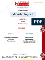 Microbiología II: Flagelados hemáticos y tisulares: Trypanosoma cruzi y Trypanosoma brucei gambiense