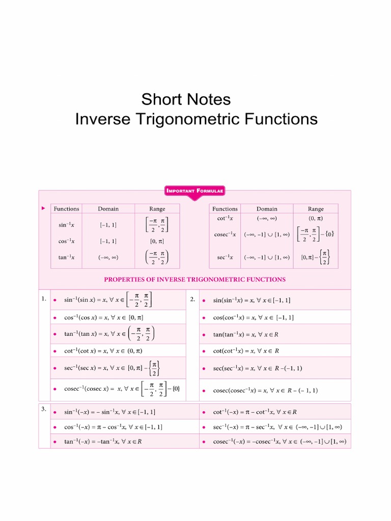 ITF Short Notes | PDF