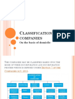 Classification of Companies
