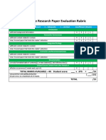 Corporate Research Paper Evaluation Rubric