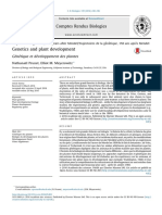 Genetics and Plant Development - 2016 - Comptes Rendus Biologies