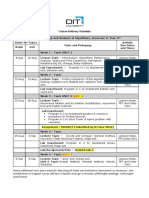 Course Schedule - CSF302