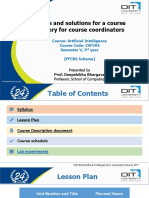 CSF304-Course Plan Presentation