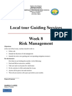 WEEK 8- LOCAL TOUR GUIDING