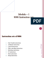 Module - 1 - 8086 - Instruction - Set