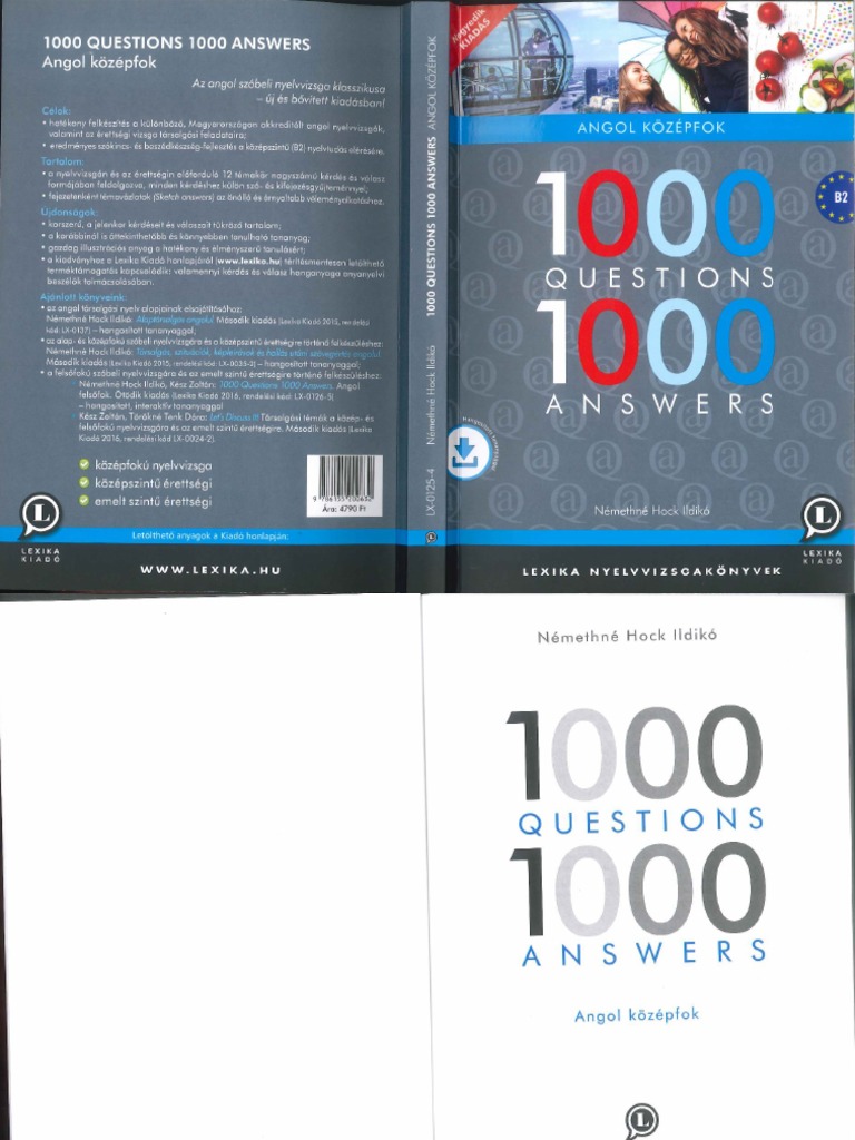 Némethné Hock Ildikó - 1000 Questions 1000 Answers - Angol