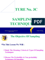 LECTURE 3C - Sampling Design