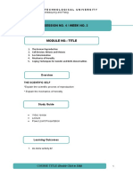 MODULE 2 Scientific Self