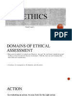 Ethics Domains and Relativism