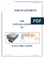Method Statement For Installation of Fan Coil Units