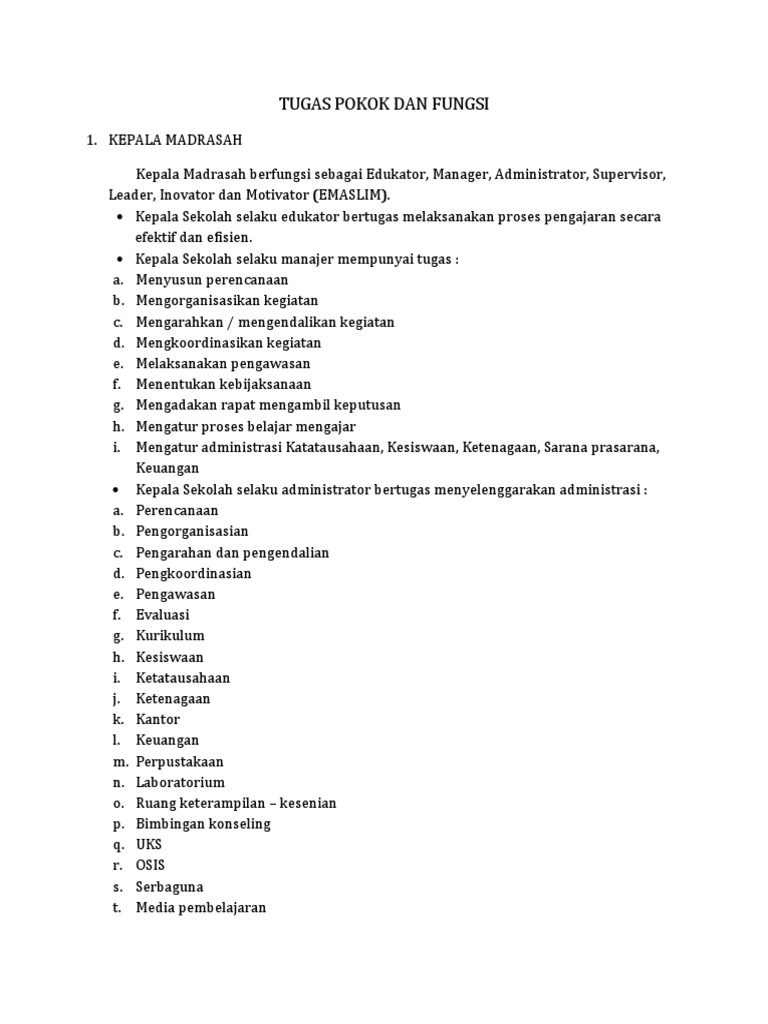 Tupoksi Pengertian Tugas Pokok dan Fungsi Sesuai Peraturan Terbaru