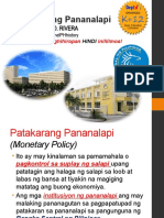 Aralin 19 Patakaran NG Pananalapi