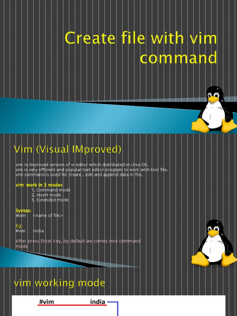 VIM - Command | PDF