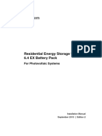 LG Chem Residential Energy Storage 6.4ex Battery Pack Manual
